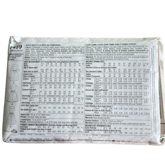 NEW Simplicity Pattern 1950's Vintage Dress US Size 16-24 - Picture 2 of 5